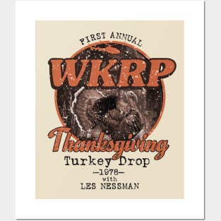 WKRP Turkey Drop with Les Nessman (Rough) Posters and Art